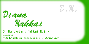 diana makkai business card